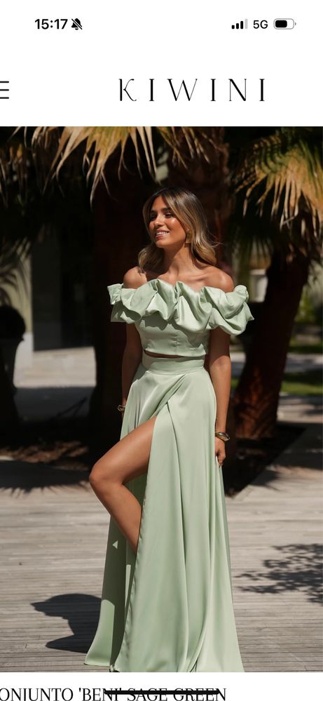 Conjunto kiwin verde agua