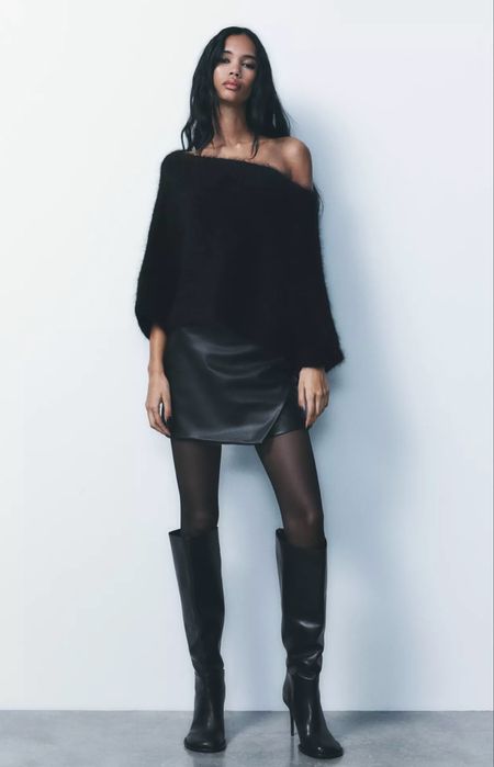 Кожана коротка спідниця шорти Zara XS, S, М спідниця Зара,