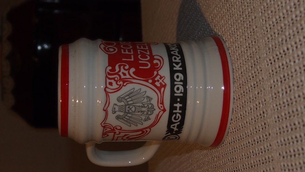 Akademia Górniczo-Hutnicza w Krakowie, kufel ''60 lecie uczelni'';