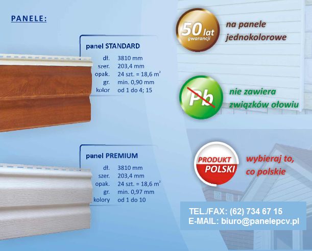 siding panele na elewacje BIEL BIAŁY Boryszew szt. - dowóz cały kraj