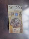 Banknota 200 zł z ładnym numerem