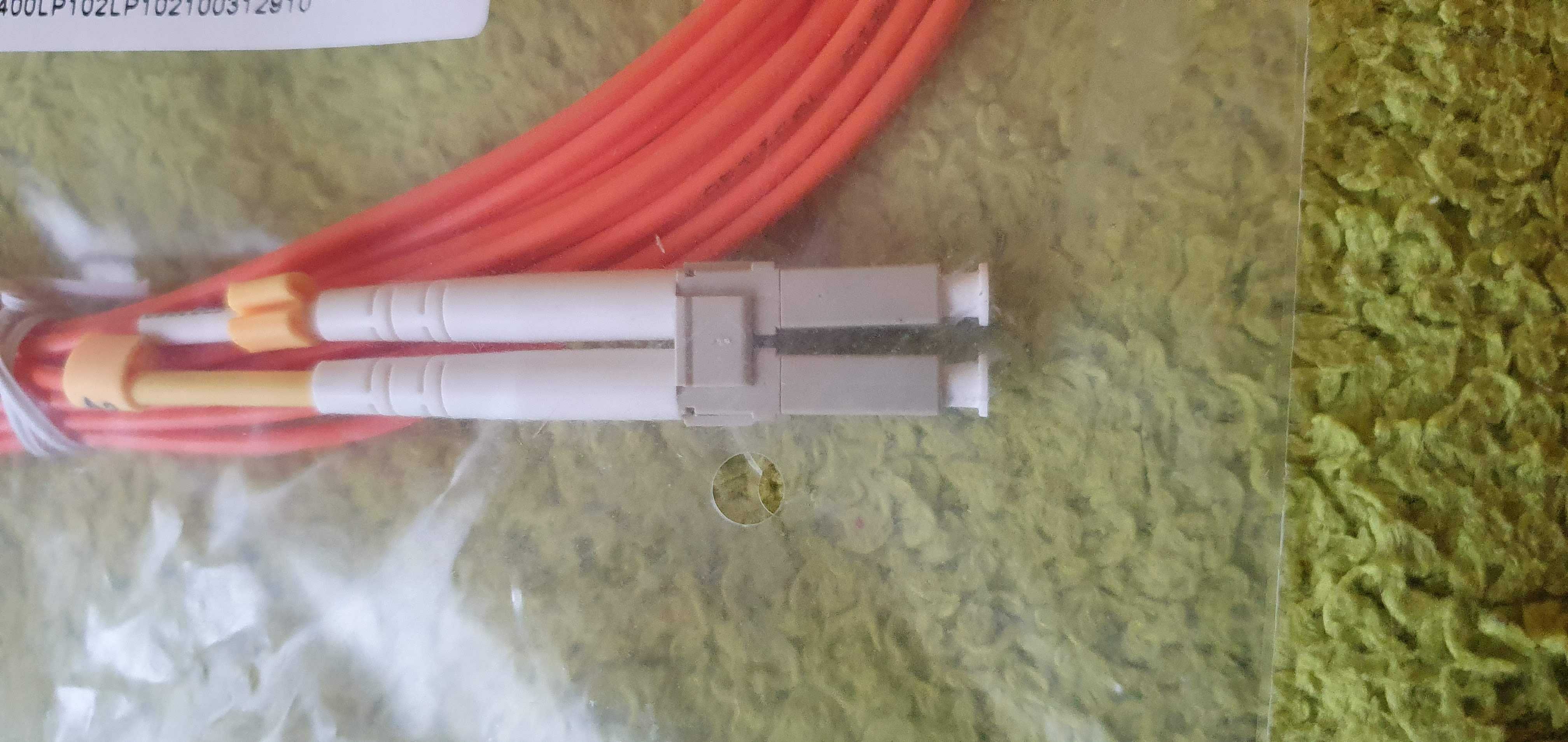 Patchcord światłowodowy FO MM LC-LC duplex 50/125 OM2 (4m) Nowy