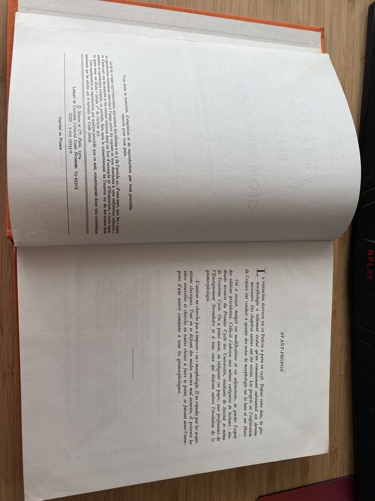 Precis de Geomorphologie - M. Derruau