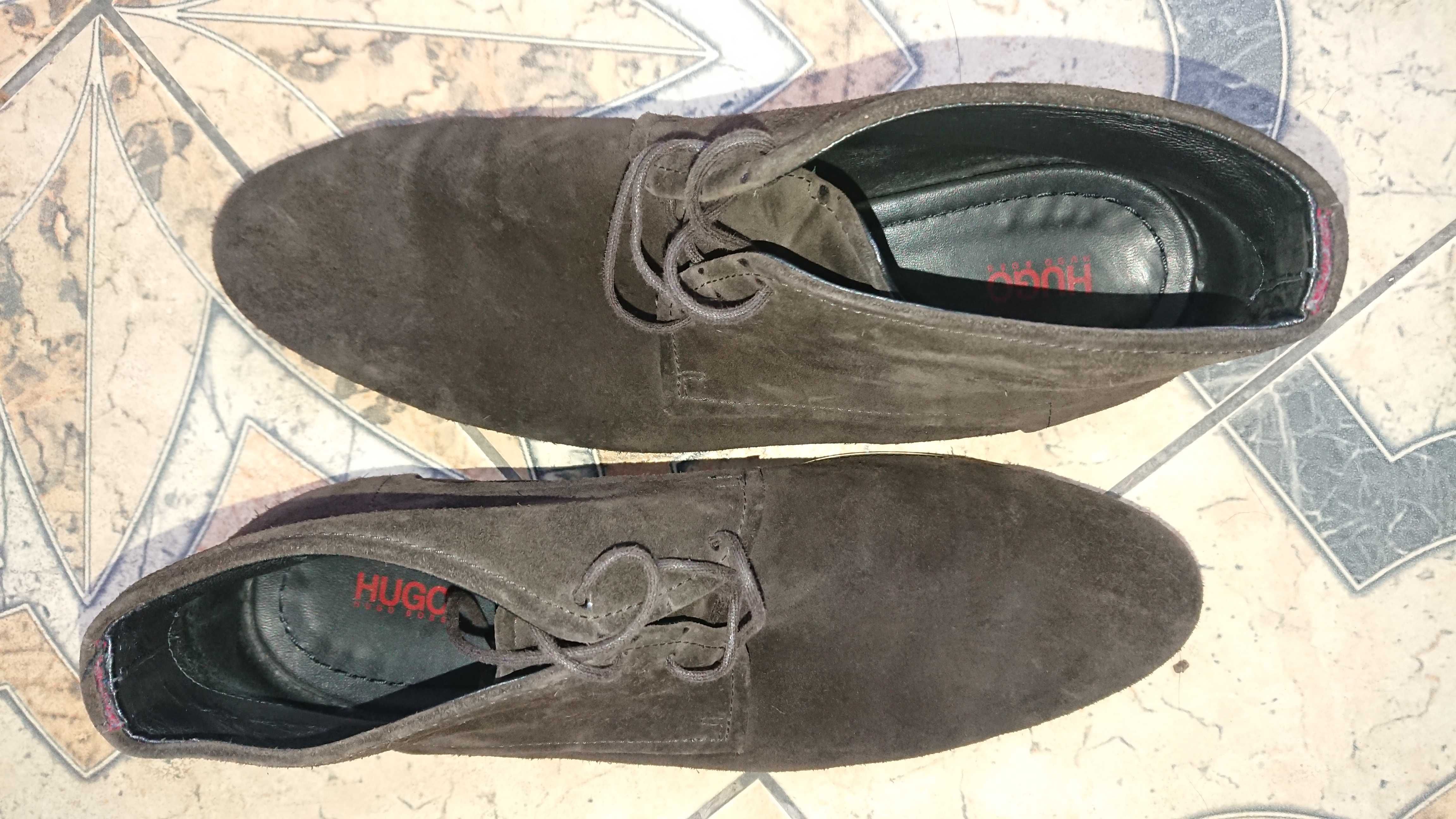 buty męskie Hugo Boss skórzane rozm. 42, jak nowe, wysyłka pobraniowa