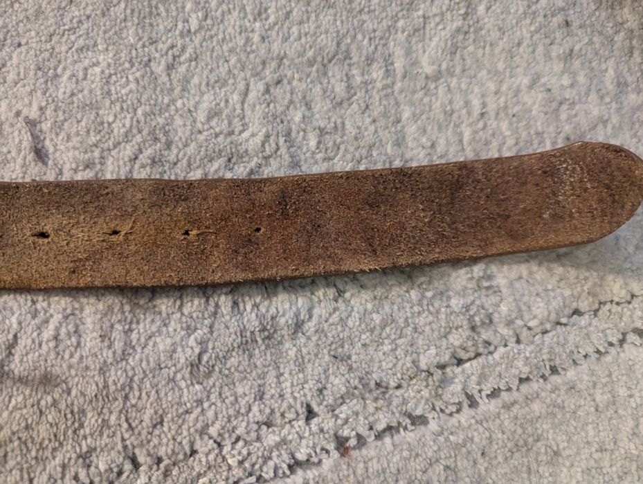 Pasek brązowy skórzany Calvin Klein