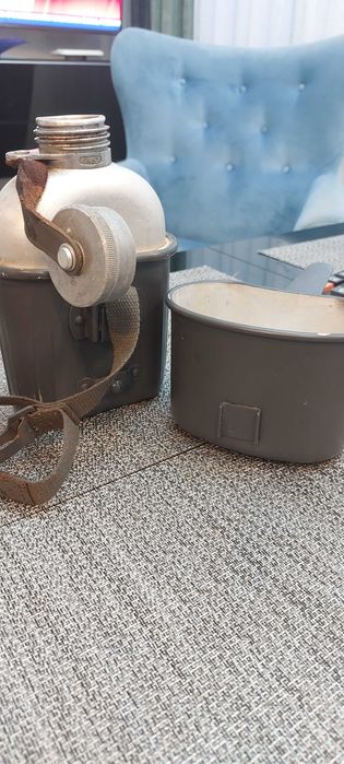 Menażka wojskowa , niemiecka , bidon SK67