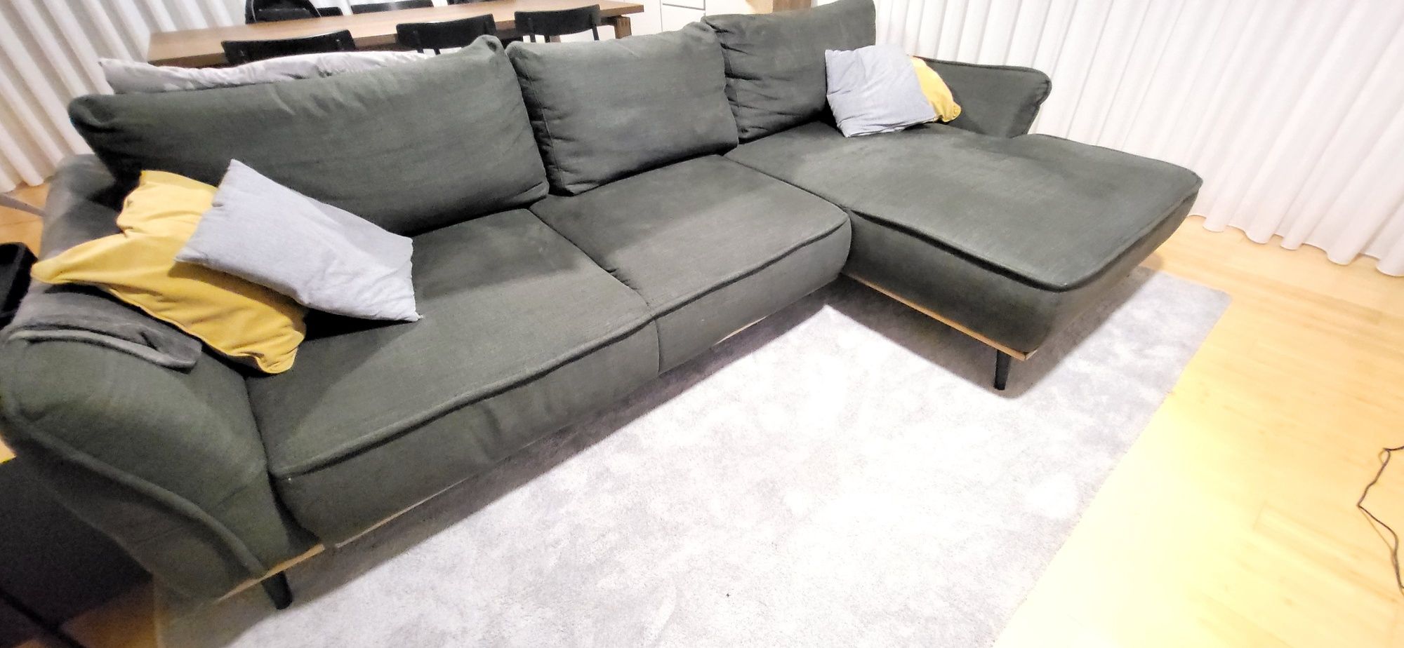 Sofa cama 3 lugares chaise long