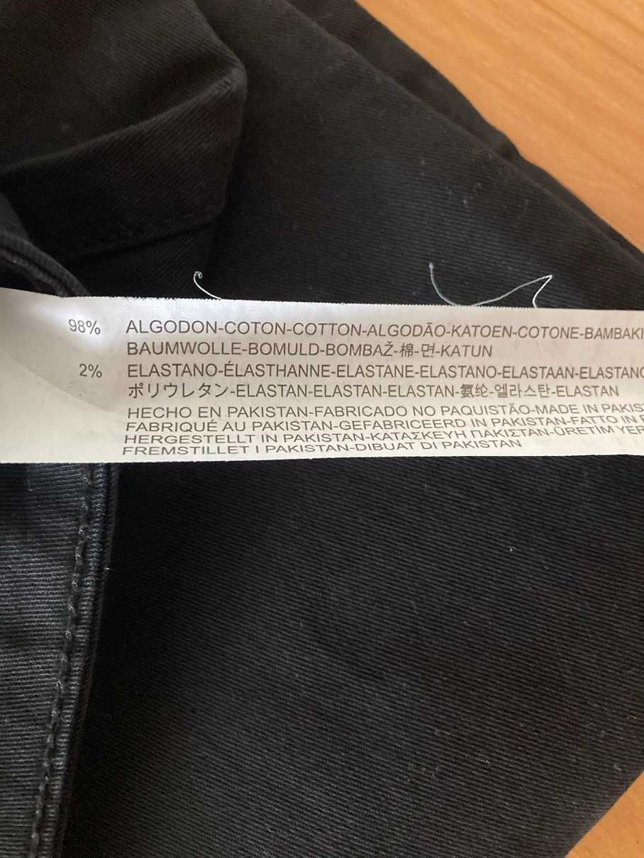 ZARA spodnie męskie Basic, kolor czarny, rozmiar 34/L