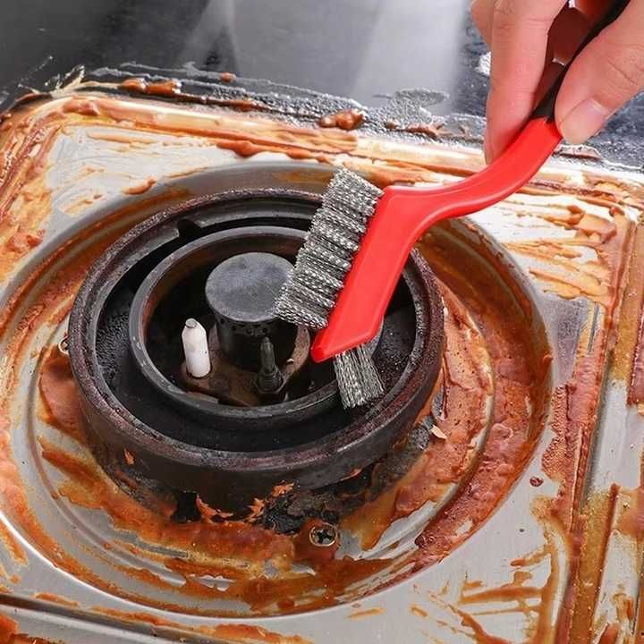 Szczotki druciane ręczne techniczne WĄSKIE RDZY METALU FARBY ZESTAW