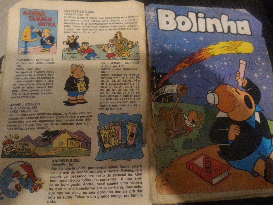 Livros banda desenhada Bolinha