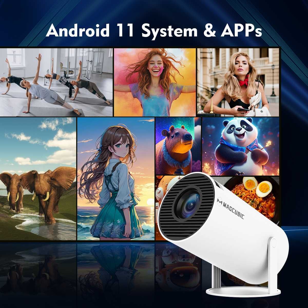 Projektor HY300 PRO WiFi 4k Smart Android TV