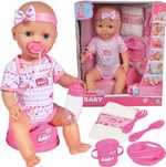 NEW BORN BABY Lalka Funkcyjna Pije Sika 43CM