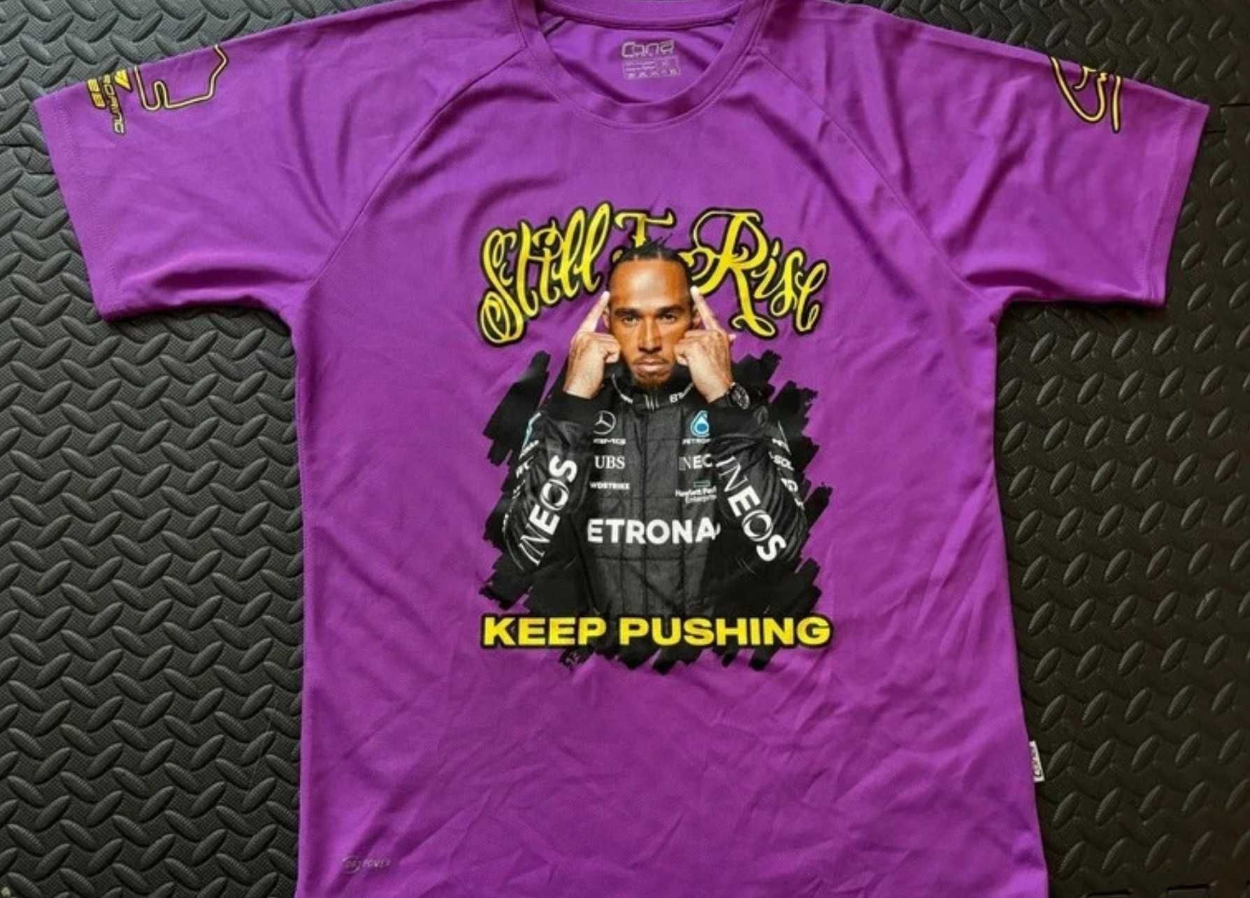 Dwa T-shirty Lewis Hamilton F1 custom