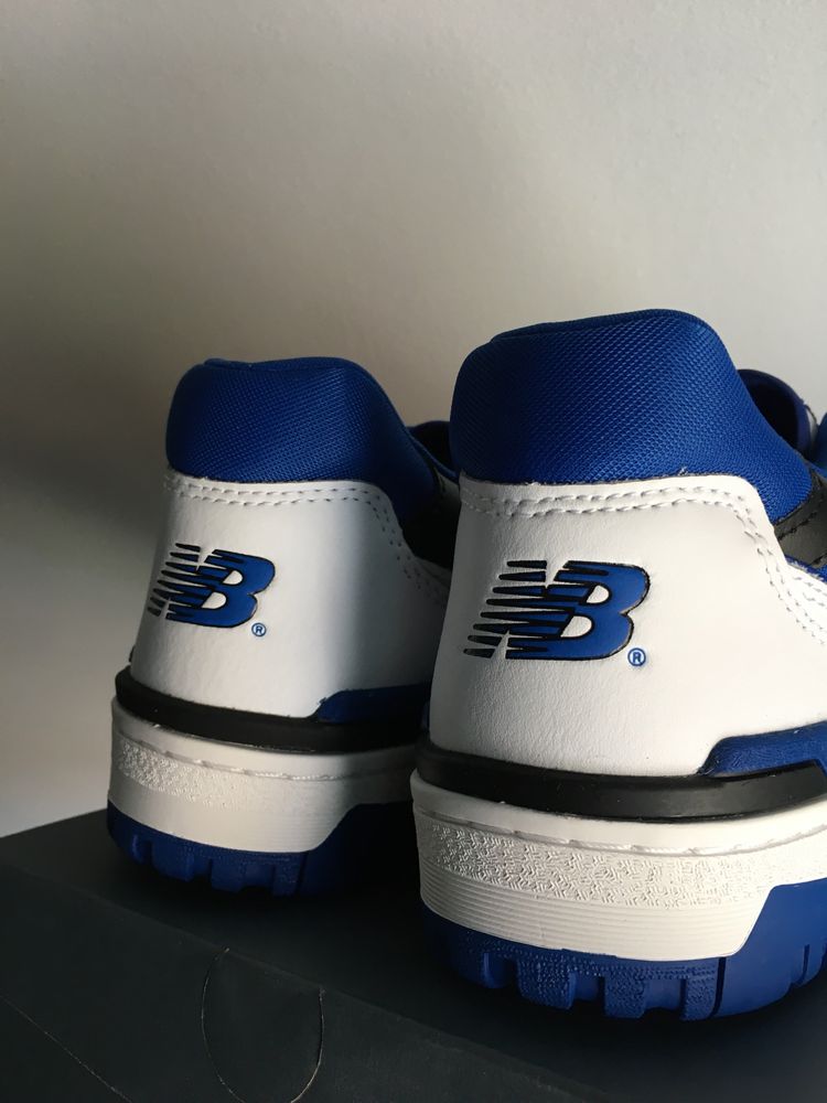 New Balance 550 Royal Blue White Black Białe Niebieskie nb550