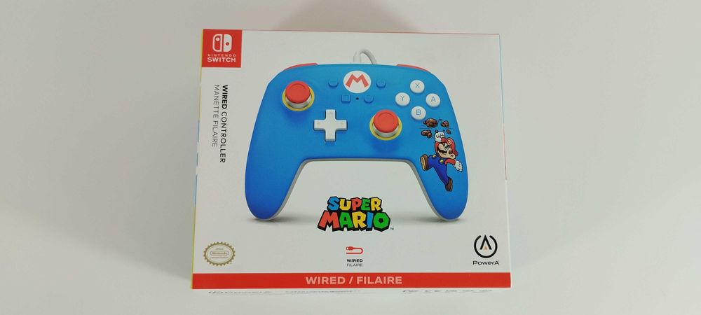 Comando com fios PowerA - Nintendo Switch - Mario
