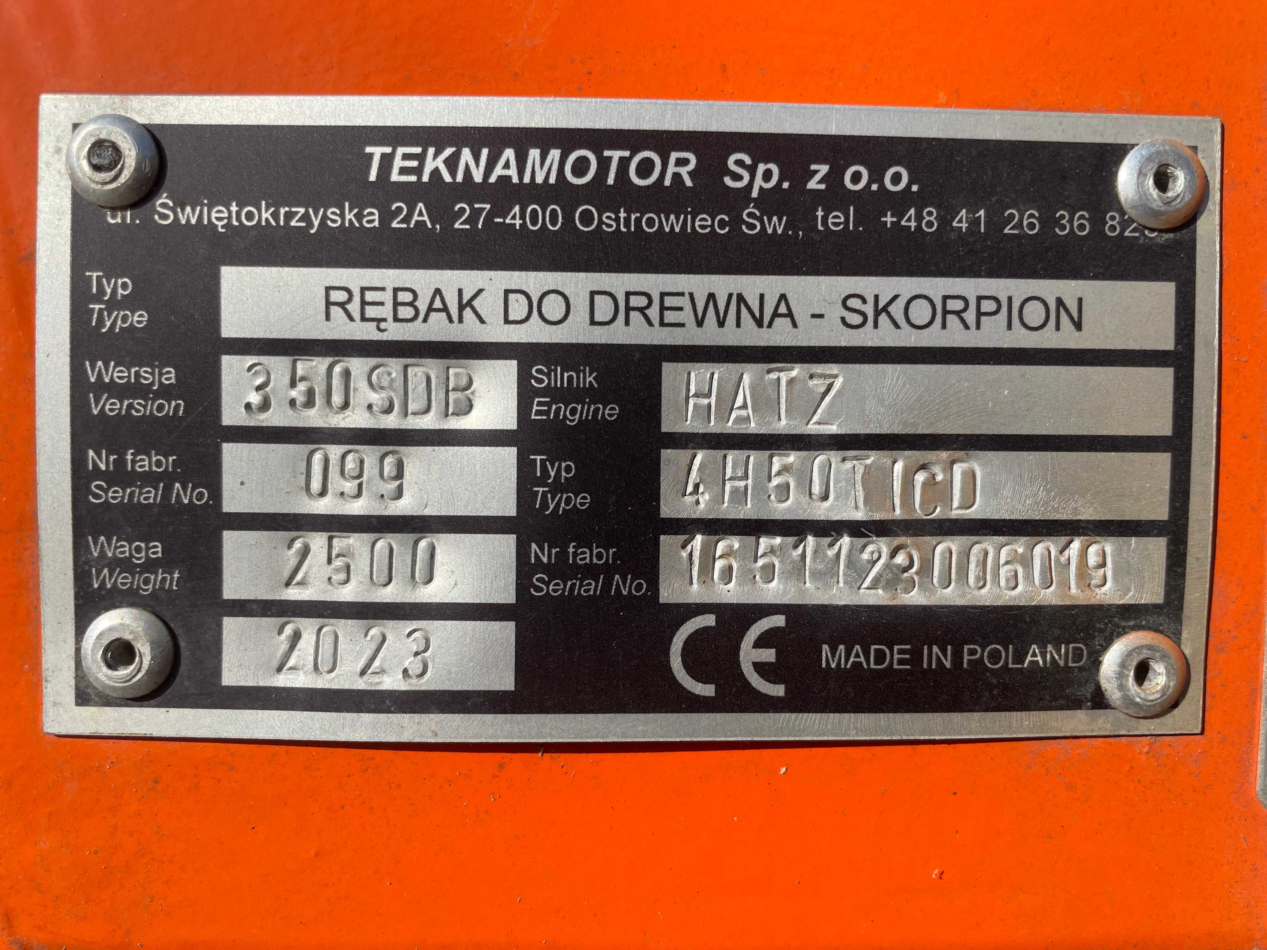 Rębak Mobilny Skorpion 350 SDB