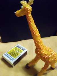 Фигурка "Жирафик" выполненная из бисера (ручная работа).
