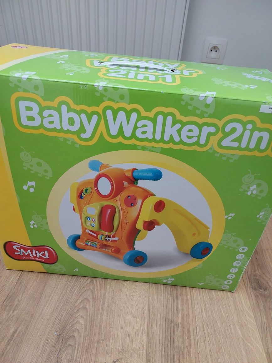 Smikii, Baby Walker, chodzik, pchacz interaktywny 2w1