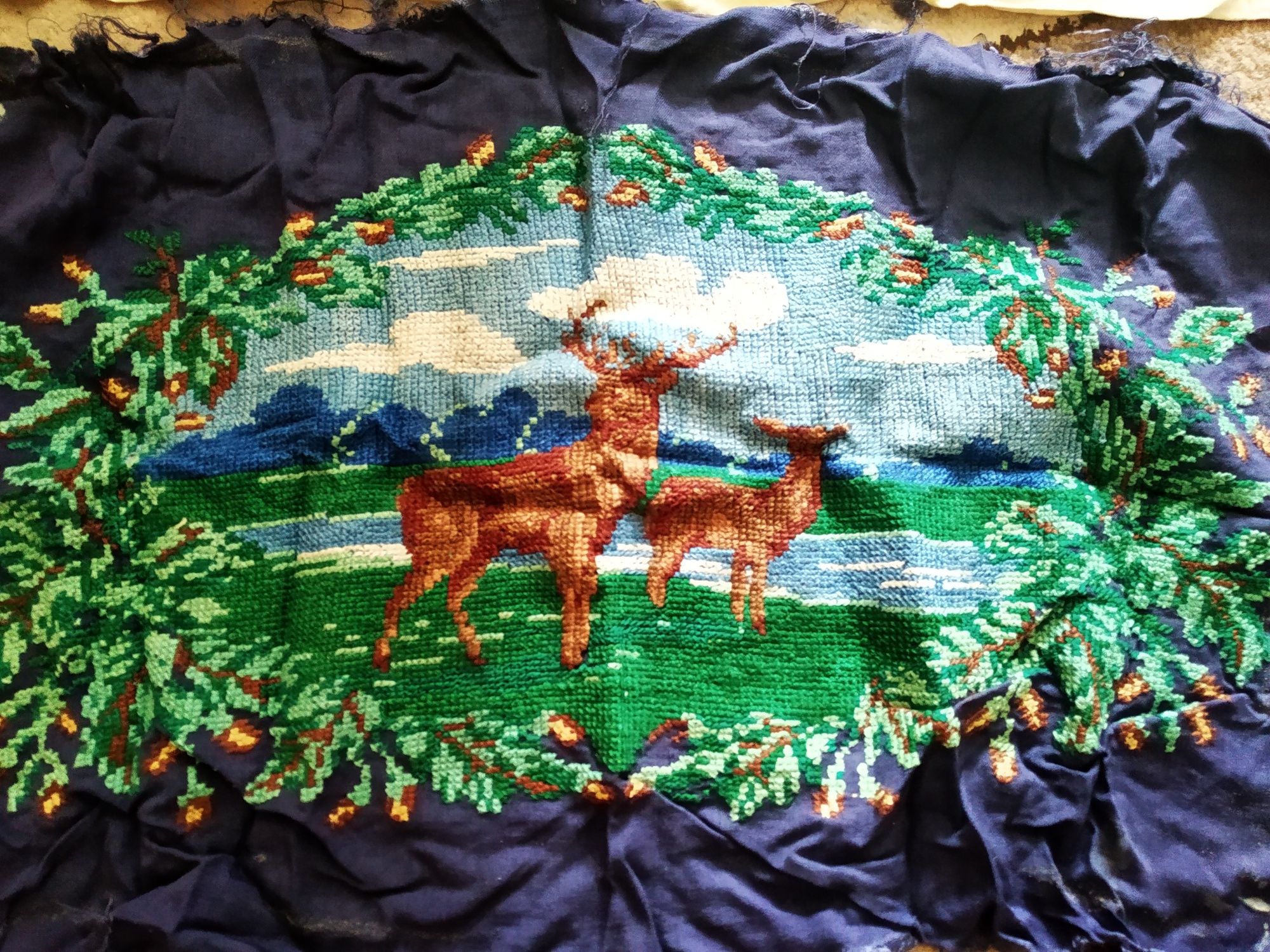 Вышивка крестиком ручная СССР