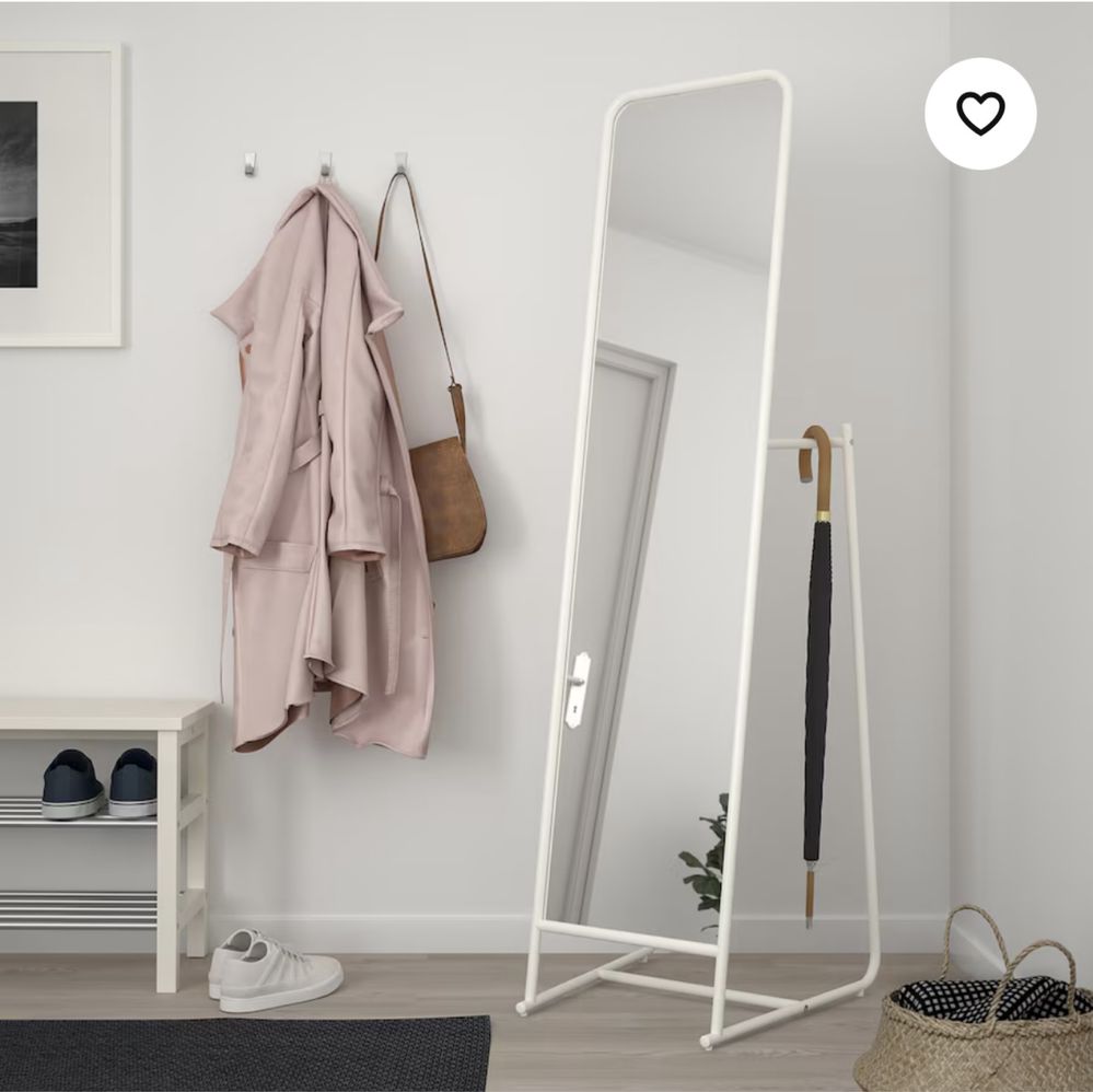 Lustro IKEA białe