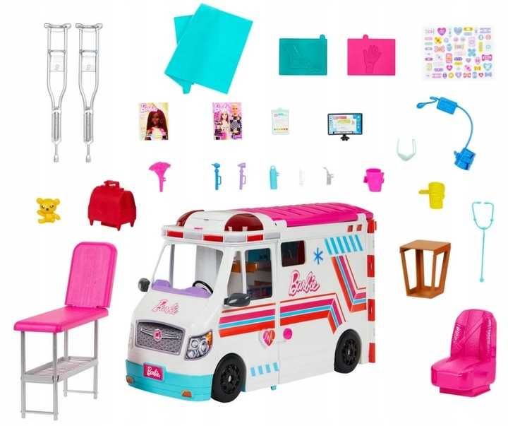 Barbie - Karetka Mobilna klinika Zestaw z 20 akcesoriami HKT79 C13