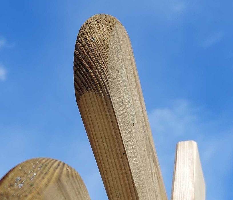 Płot sztachetowy 180x120cm grubość 44mm drewniany impregnowany Premium