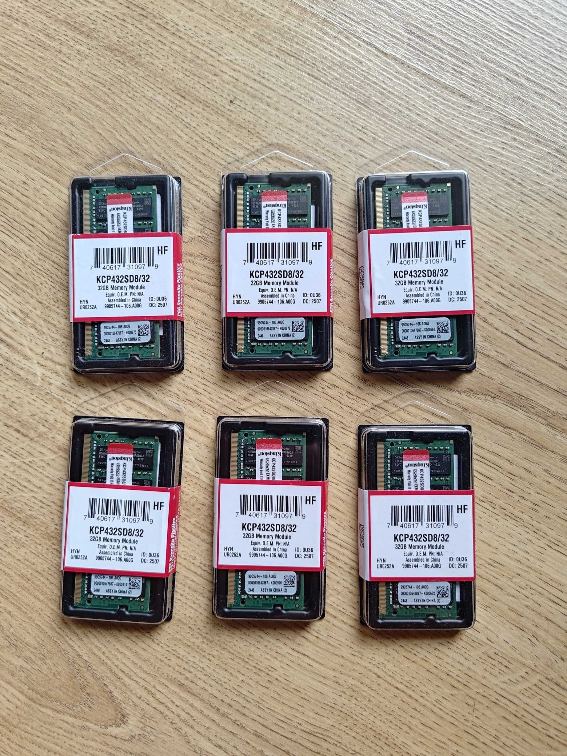 Kingston pamięć RAM laptop SO-DIMM 32GB DDR4 3200MHz KCP432SD8/32