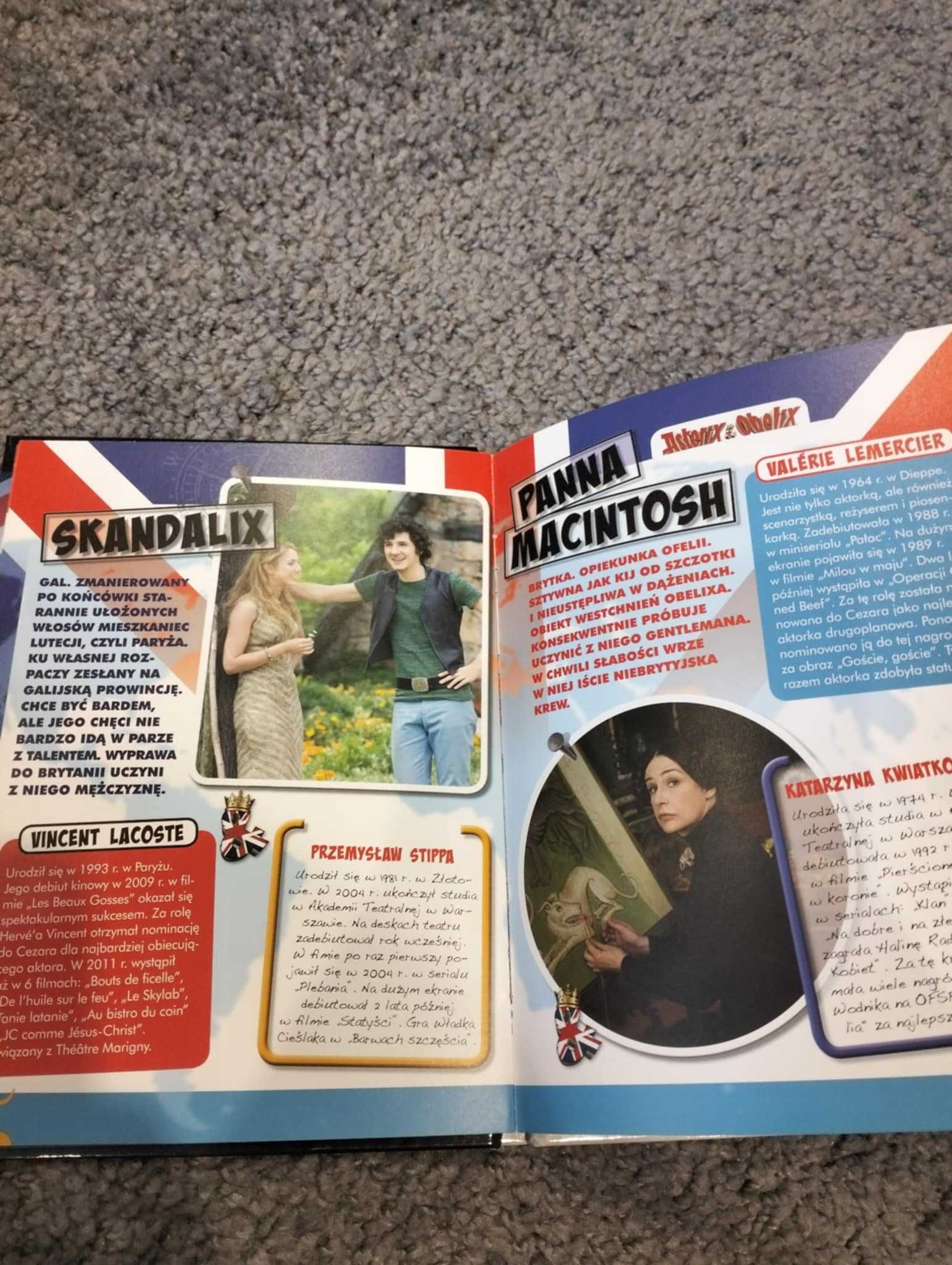 Asterix & Obelix W służbie jej królewskiej mości film DVD z książką
