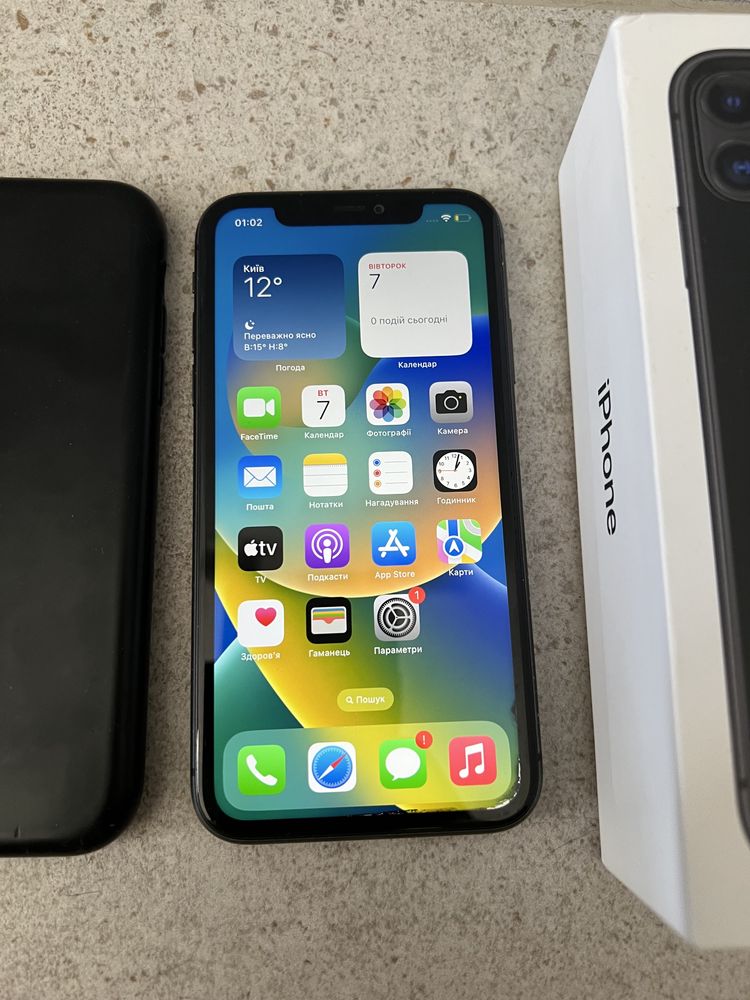 Apple iphone 11 Неверлок 64gb Чорний Black айфон