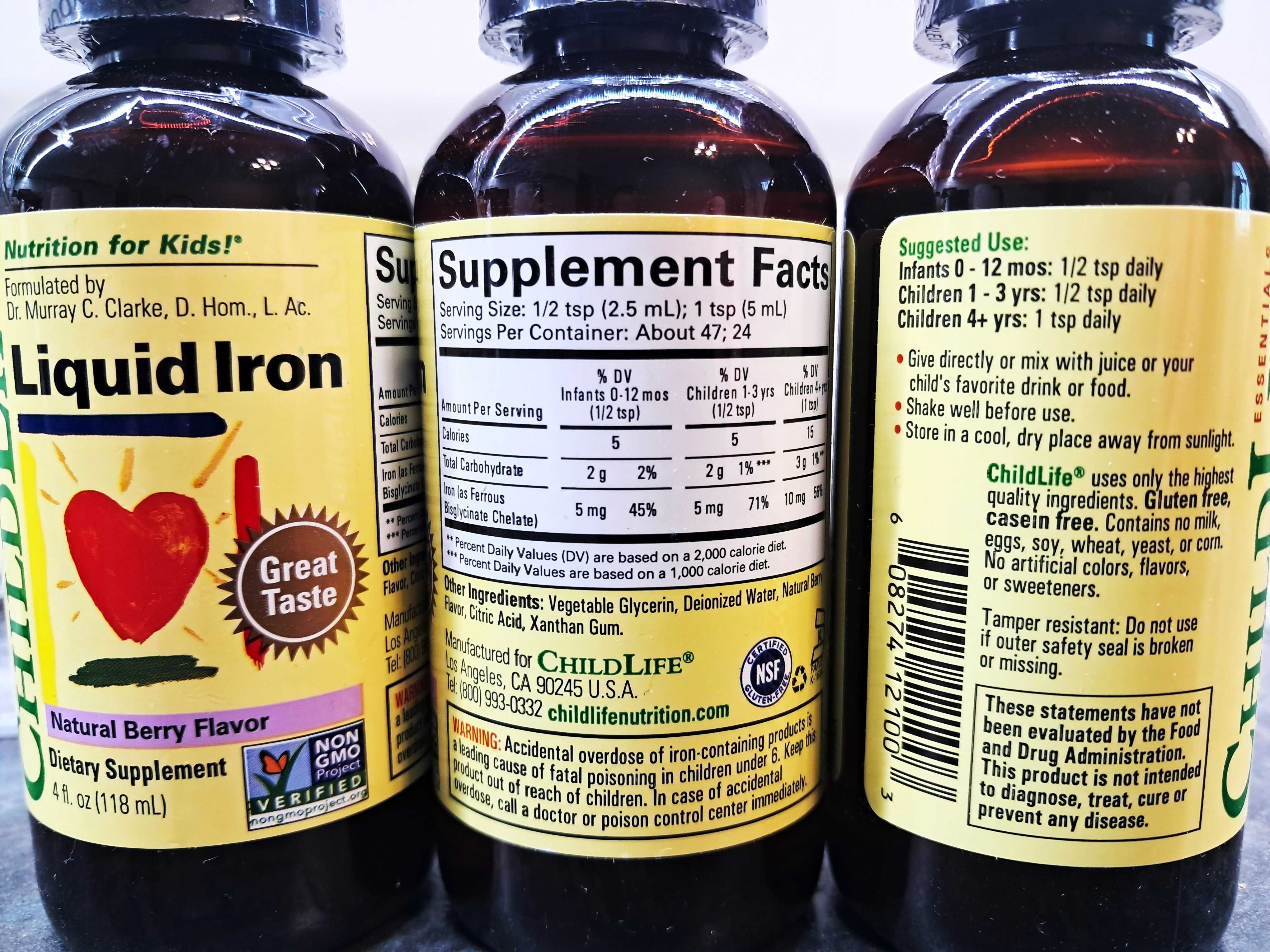 ChildLife, Liquid Iron (118 мл), железо для детей, залізо для дітей