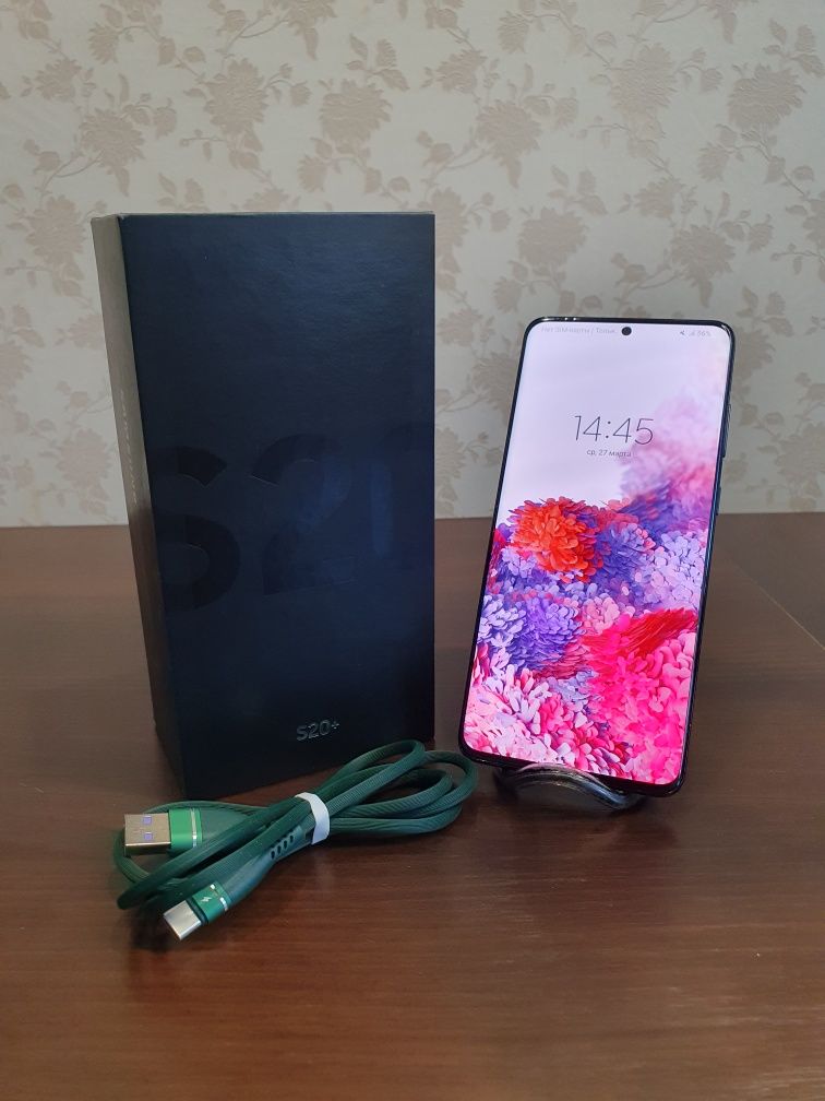 Samsung galaxy s20+ 8/128 duos, 2-sim + (новий кабель, коробка)