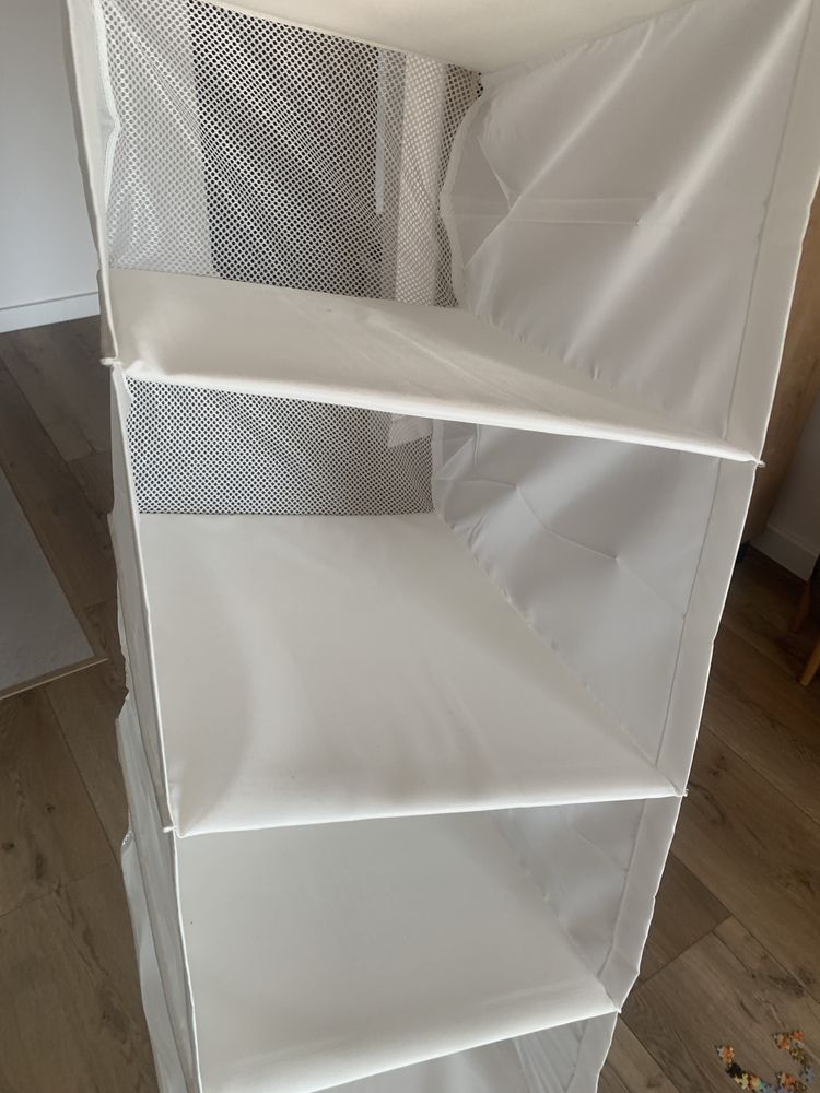 SKUBB - IKEA- Wisząca półka, 6 przegród, biały, 35x45x125 cm