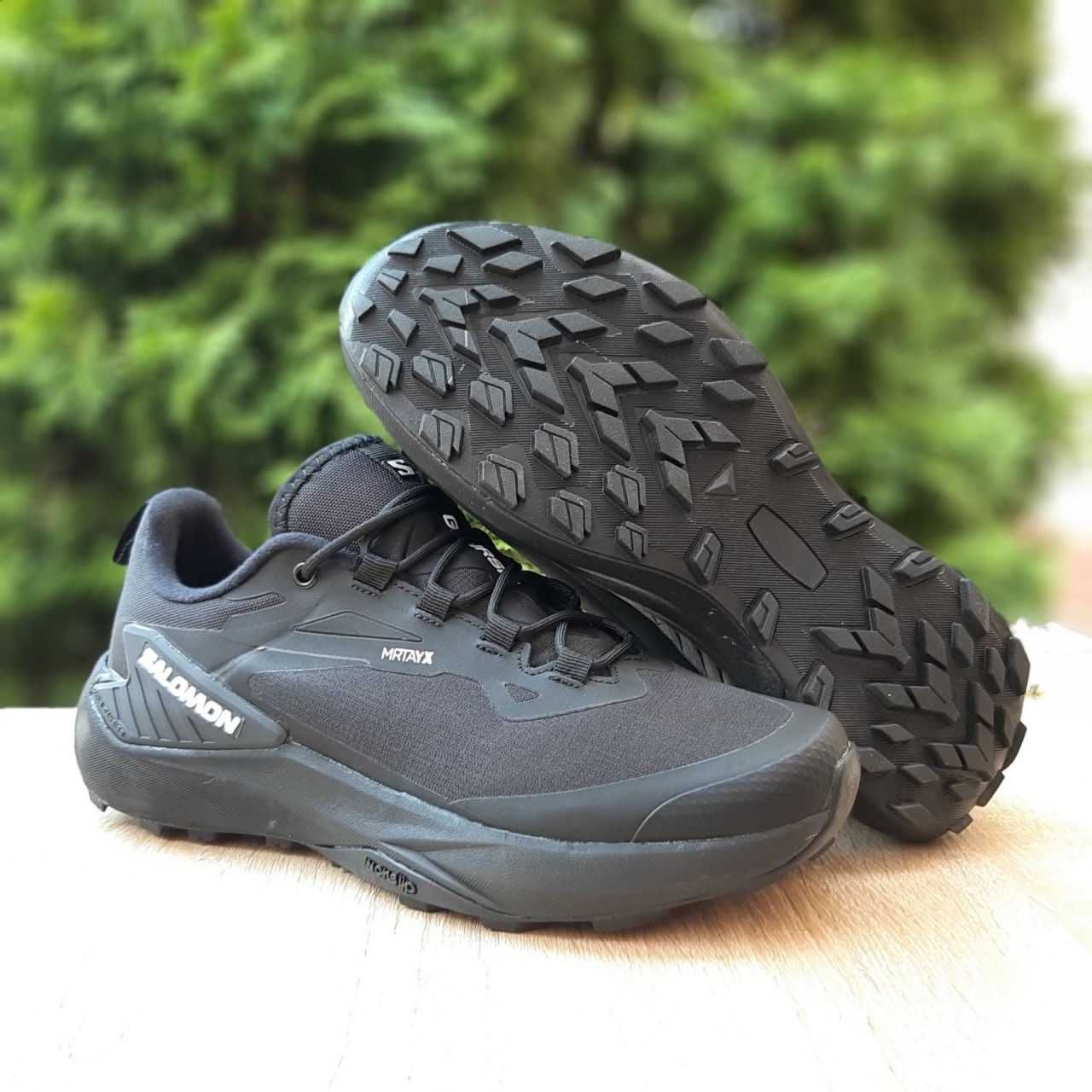 Чоловічі кросівки Salomon Genesis Gore-Tex чорні з білим 11638 ТОП