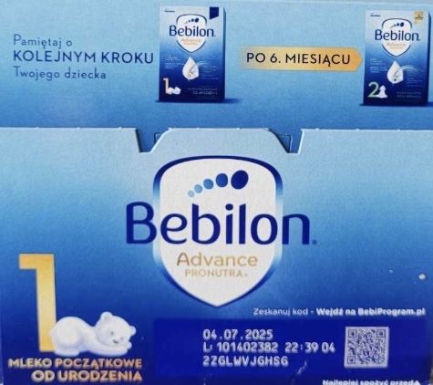 6x Bebilon 1 Advance Pronutra- mleko w proszku