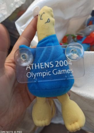 игрушка присоска кукла mascot olympic games 2004 олимпиада олимпийские