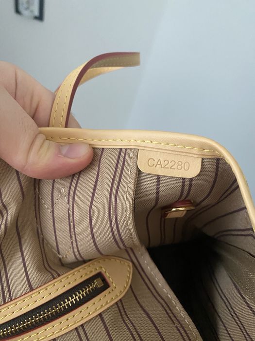 Louis Vuitton MM neverfull skóra naturalna