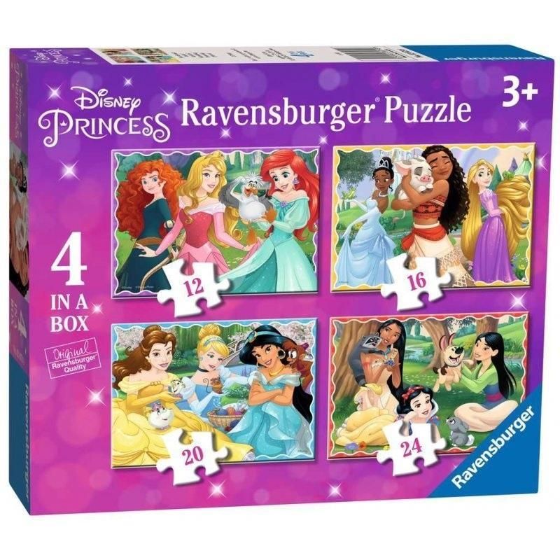 Puzzle 4w1 Księżniczki Disney 2, Ravensburger