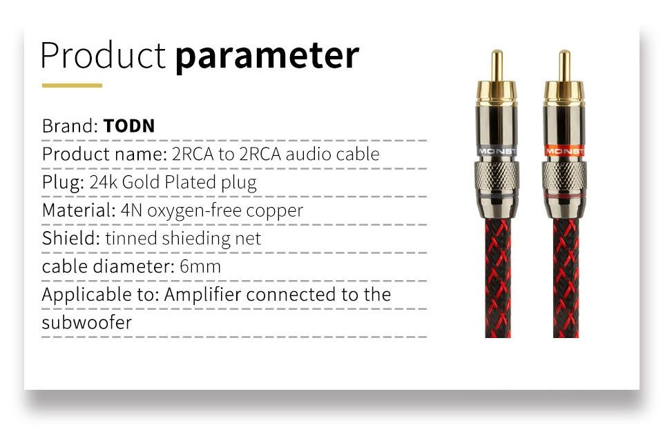 Canare 2RCA к 2RCA Аудио Кабель 0.5м, 4N OFC