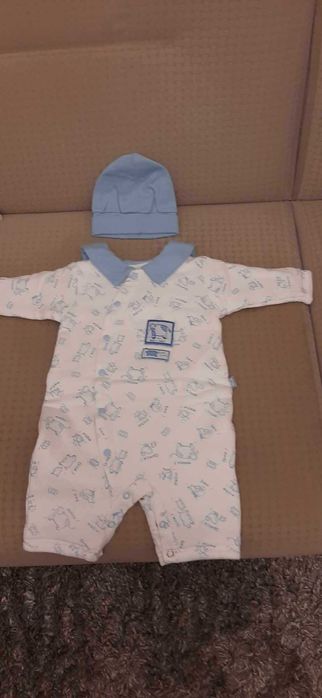 Pajacyk, kombinezon ciepły bawełniany dla niemowlaka 3 miesiące