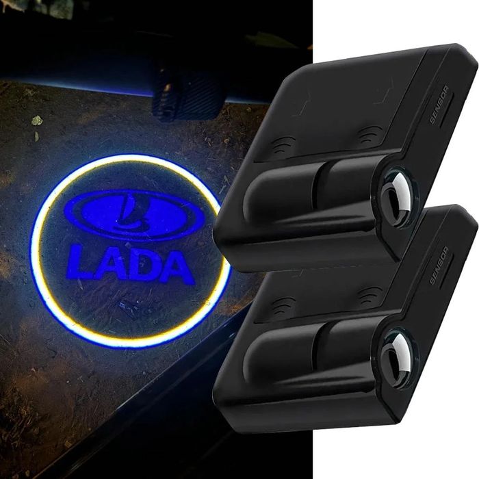 LED проекция подсветка лого для дверей BMW универсальный комплект 2шт