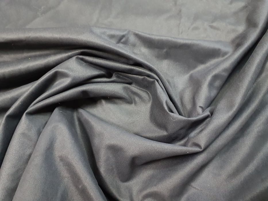 Tkanina czarna/grafit szer.155 cm.