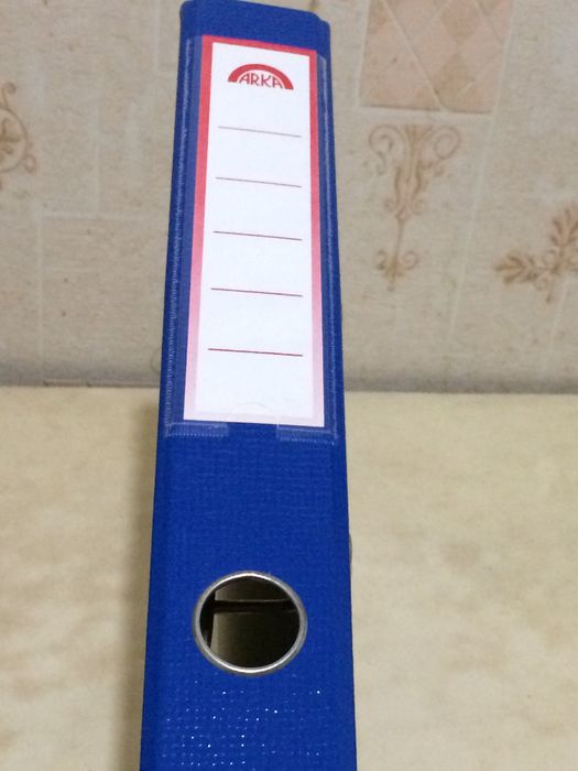 папка, бокс,твёрдая, болшая, для файлов, синяя