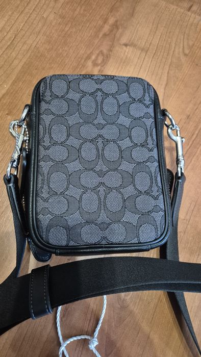 Coach сумка крос-боді, шкіра текстіль