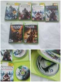 6 sztuk Gry Xbox 360 Assassin's i Gears of war