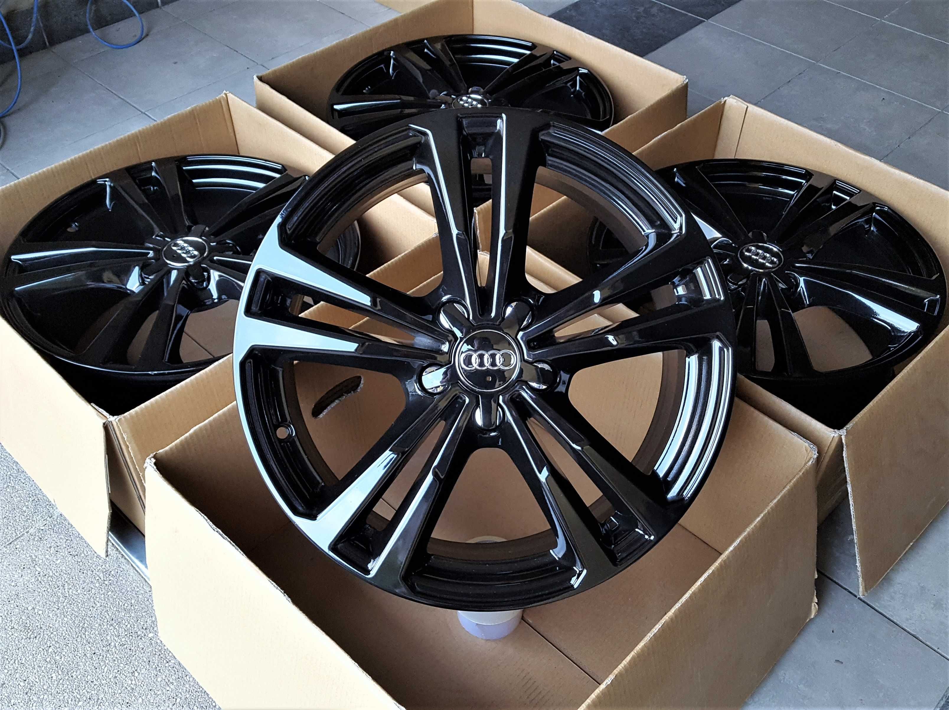 Alufelgi 18 5x112 Audi A3 8P 8V A4 B6 B7 A6 C5 C6 Q2 Q3 8V0 Czarne 47#