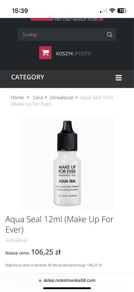 Make up for ever - Aqua Seal