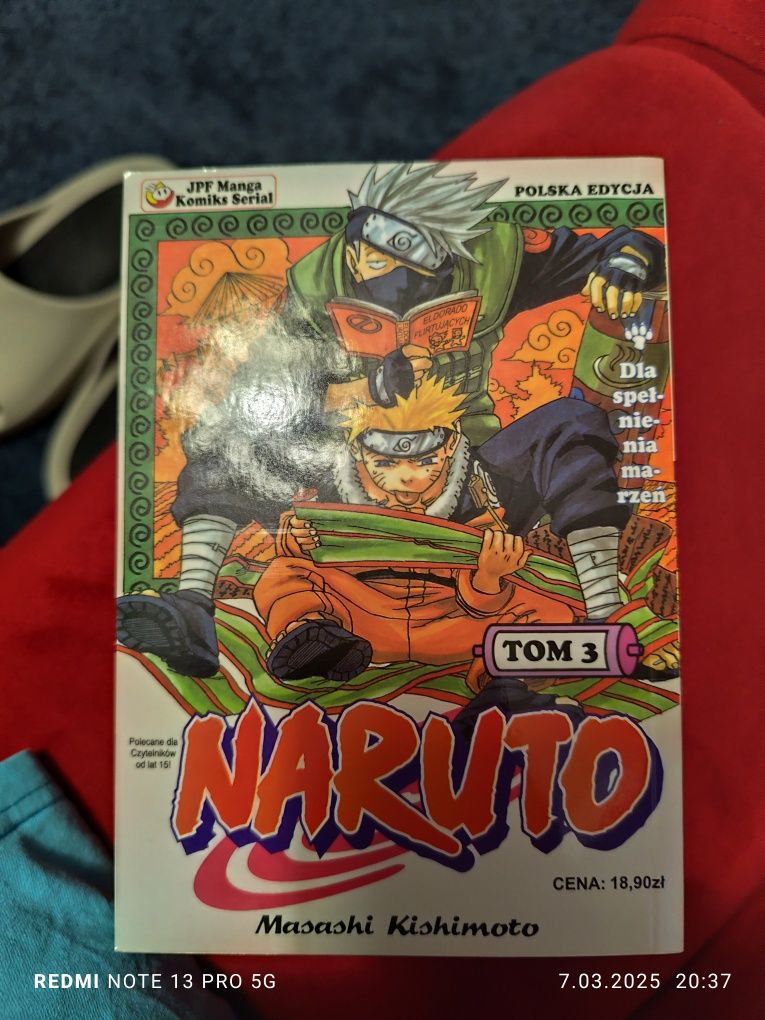 Cena 1 tom. tomy Mangi Naruto NOWE