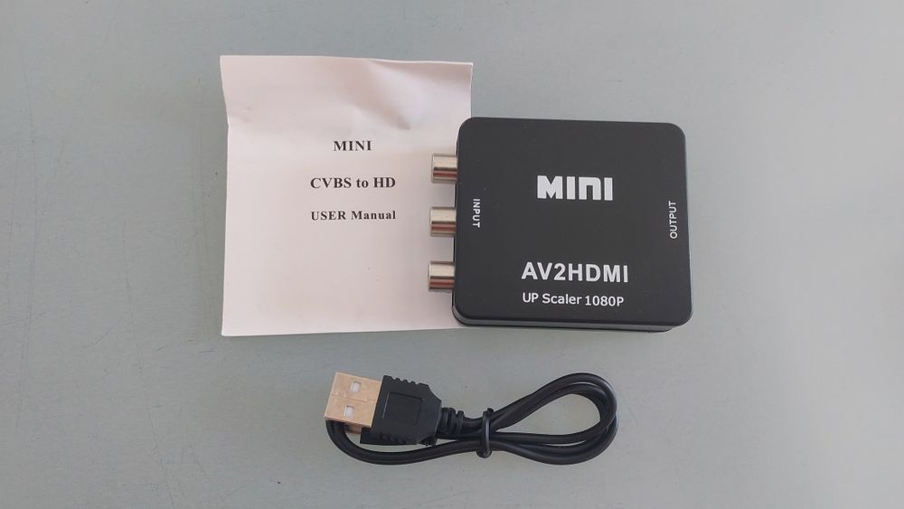 Av2Hdmi, konwerter, skaler ps PS2 PlayStation 3rca na HDMI