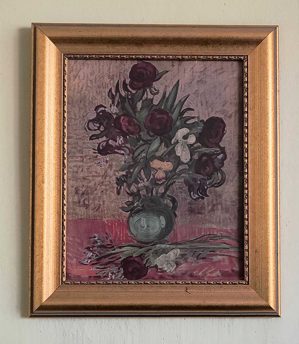 Obraz "Kwiaty" Van Gogha - reprodukcja  za  szkłem