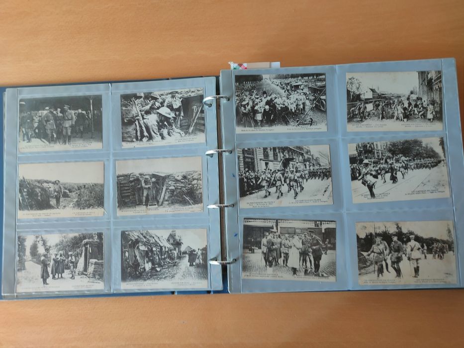 Álbum de postais militares da Primeira Guerra Mundial CEP.